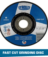 Fast cut grinding disc